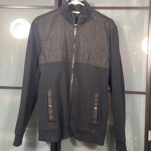 Calvin Klein mixed media zip up jacket. Size M.